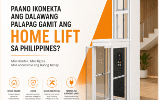 Ascenda home lift Philippines para sa dalawang palapag compact residential elevator