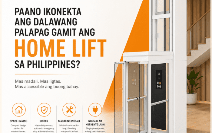 Ascenda home lift Philippines para sa dalawang palapag compact residential elevator